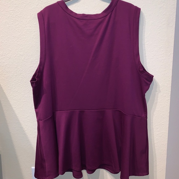 MERONA peplum blouse w/ mesh details - Picture 2 of 3